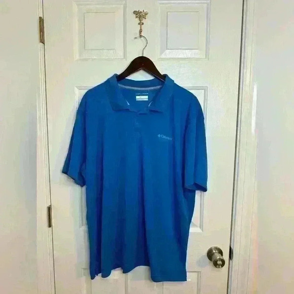 COLUMBIA, men’s 2XL, blue polo, Omni wick - Picture 1 of 4